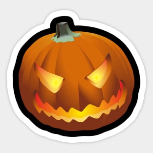 Pumpkin for Halloween 6 Sticker